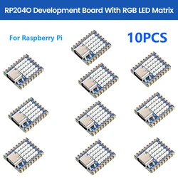 For Raspberry Pi RP2040 Mini Development Board 5 × 5 RGB LED Matrix Module Type-C Connector Support for MicroPython C/C++