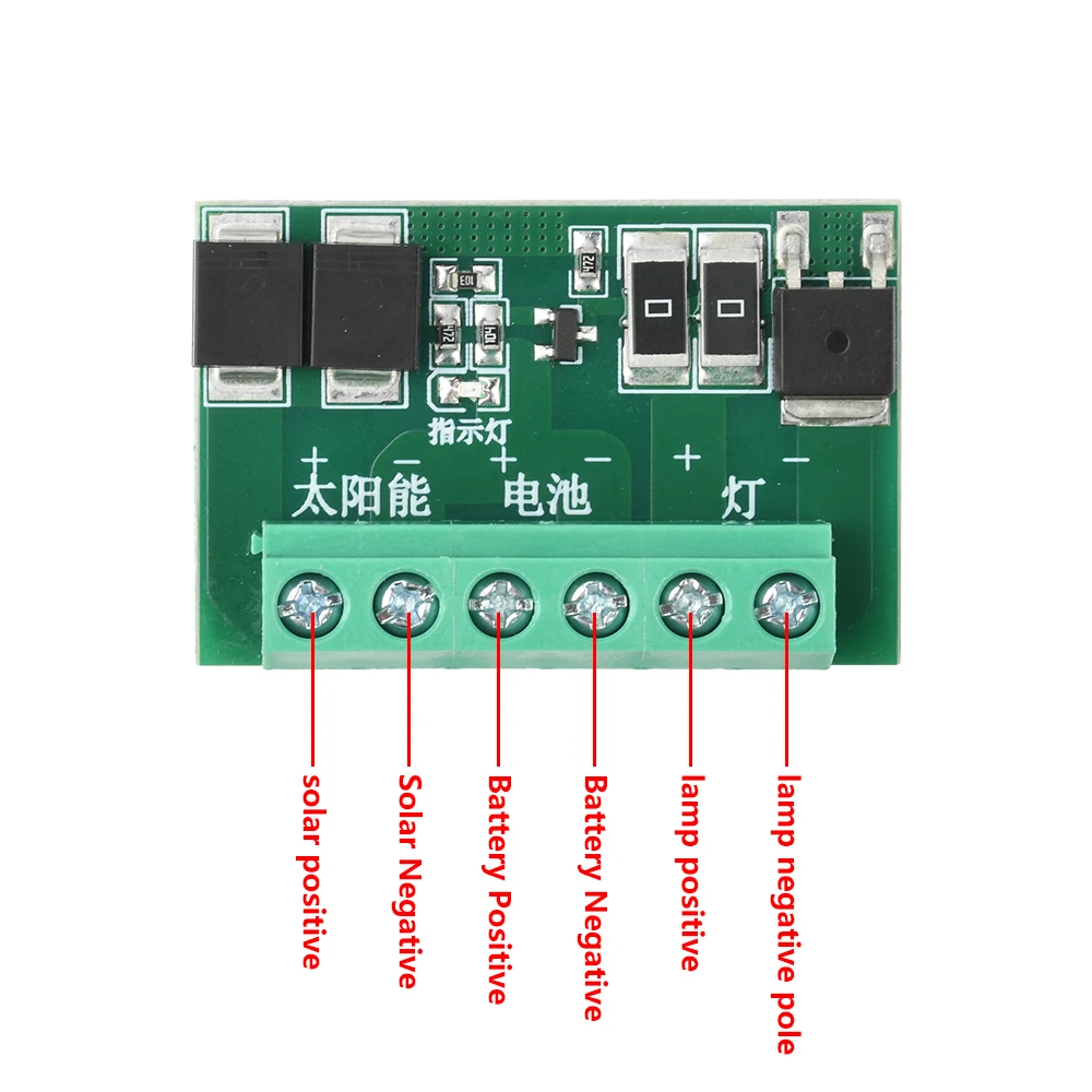 Solar Light Driver Control Board DC 6-45V 20A Fully Automatic Solar Street Light Control Circuit Board Module for LEDs Light Swi
