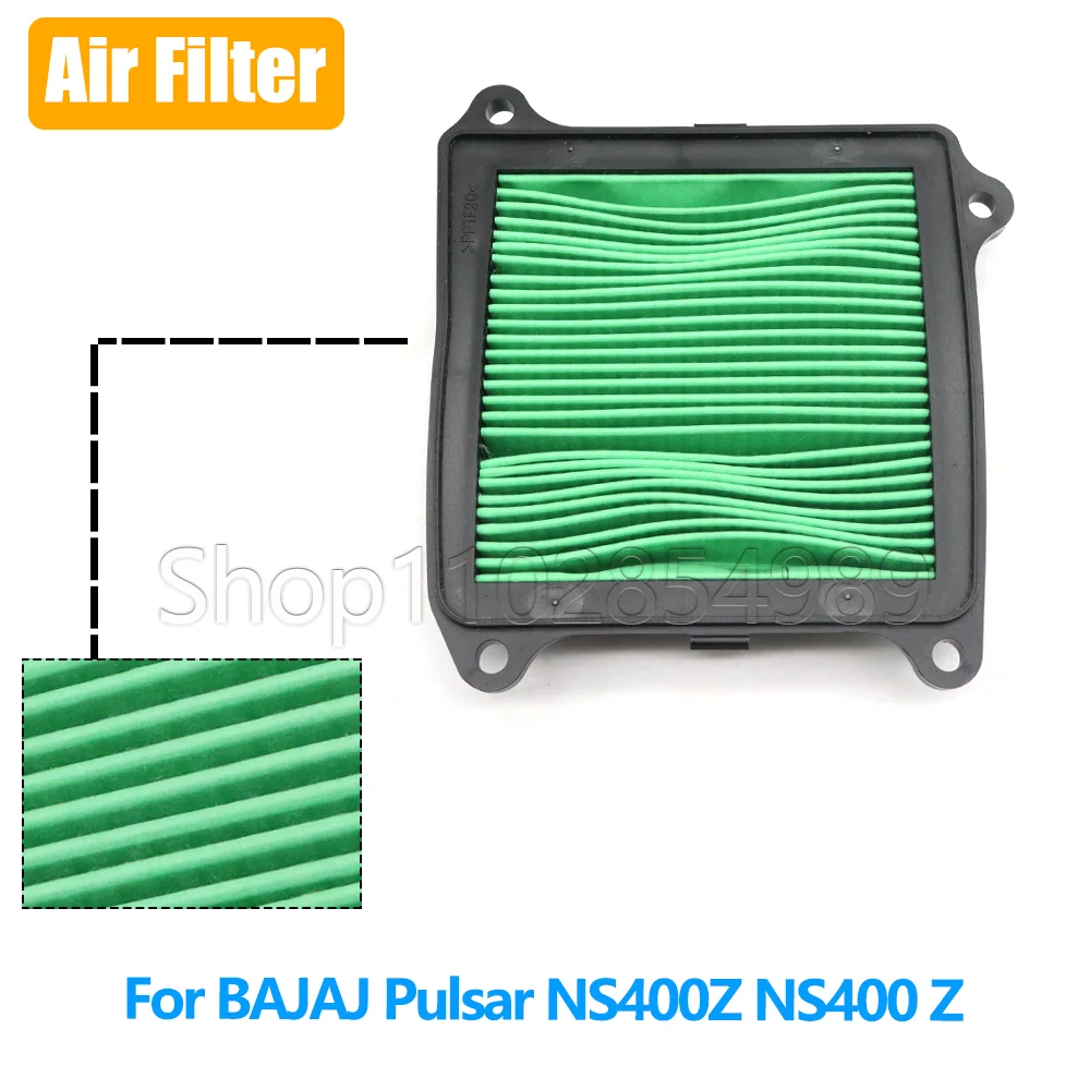 Filtro de Aire para Motocicleta, Elemento de Flujo de Aire para Motor BAJAJ Pulsar NS400Z NS400 Z NS 400Z, Accesorios de Repuesto