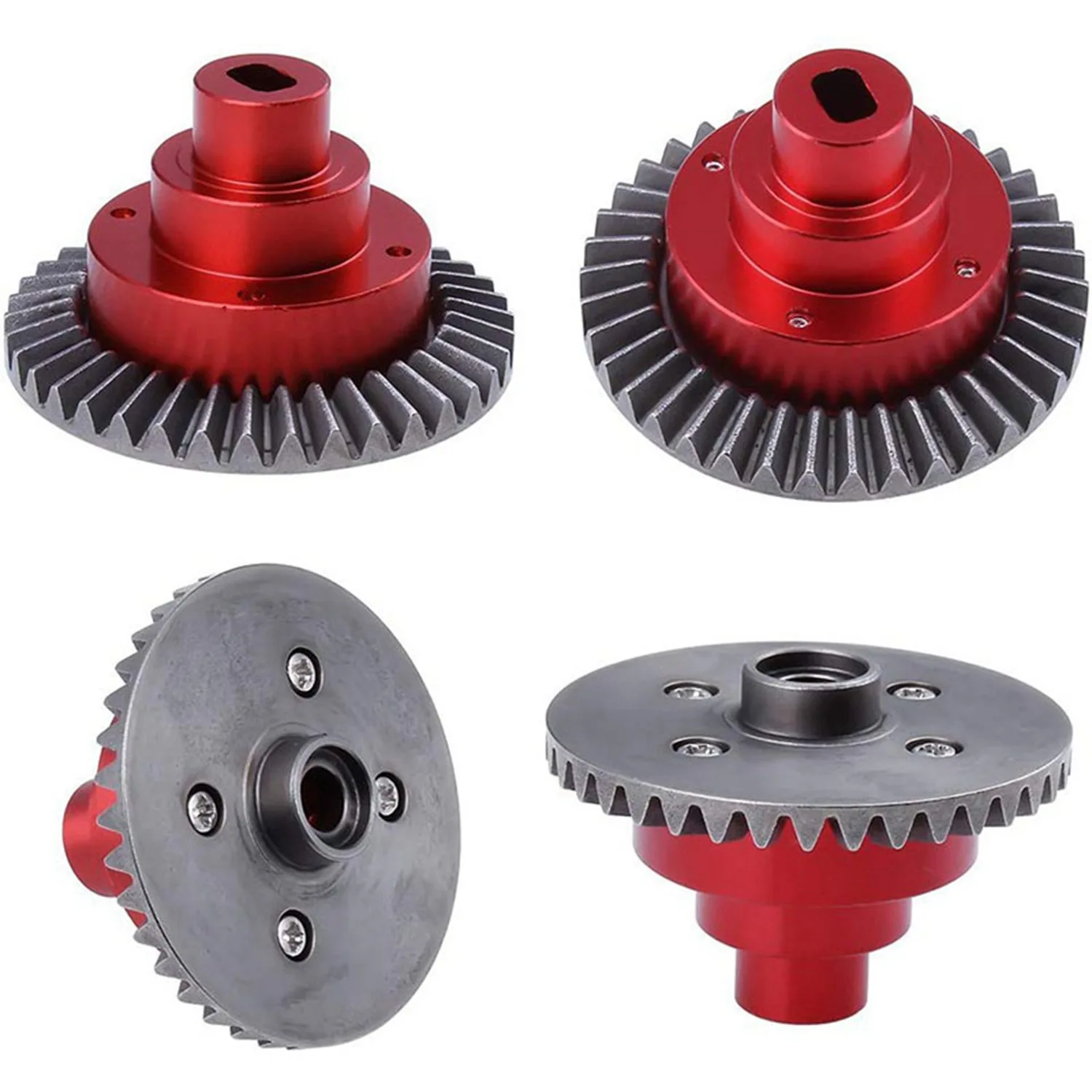 Kotak Penghubung AS96-RC dengan Gigi Utama 38T 18009 Ditingkatkan dengan 1 Buah Model Roda Gigi Berpenggerak Mobil R86028 87T Roda Gigi Plastik