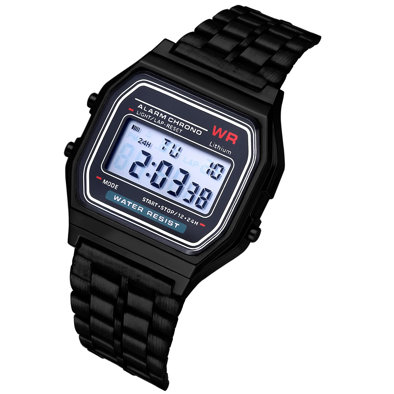 2024 New Digital Watches for Men Multifunction LED Alarm Electronic Clock Fashion Casual Men Women Electronice Wristwatch