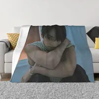 Lee Know Throw Blanket Luxury Designer Polar Blankets