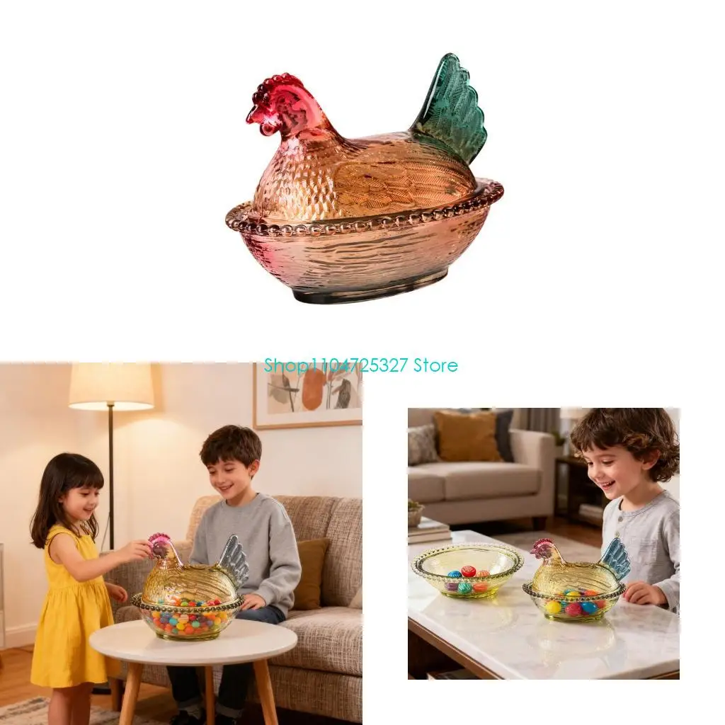 D8KF Hen On Nest Gl… - image