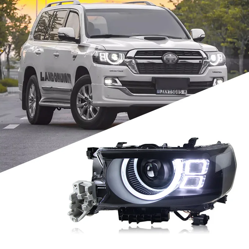 

Suitable For 16-21 Landcool Luze Headlight Assembly Modified Guard LED Daytime Running Light Laser Lens Headlight