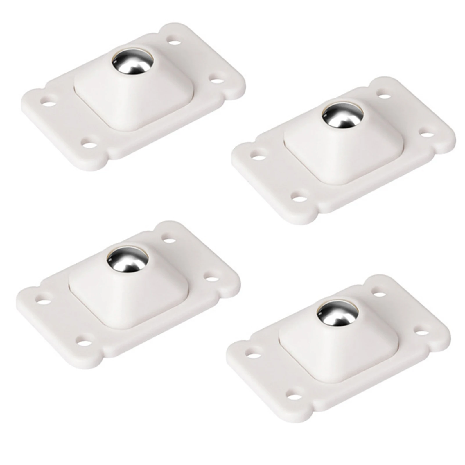 HEIßER 4 stücke Edelstahl Caster Räder Selbstklebende Mini Swivel Räder Caster Räder für Papierkorb Lagerung Box 4 stücke