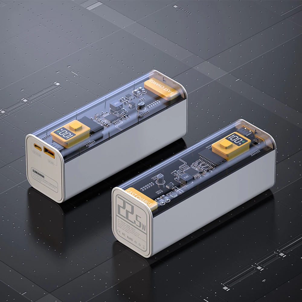DIY Powerbank-Gehäuse, Batterieladebox, tragbar, LCD, PD22.5W, bidirektionale Schnellladebox für 8 x 21700 / 18650 – Detail 4
