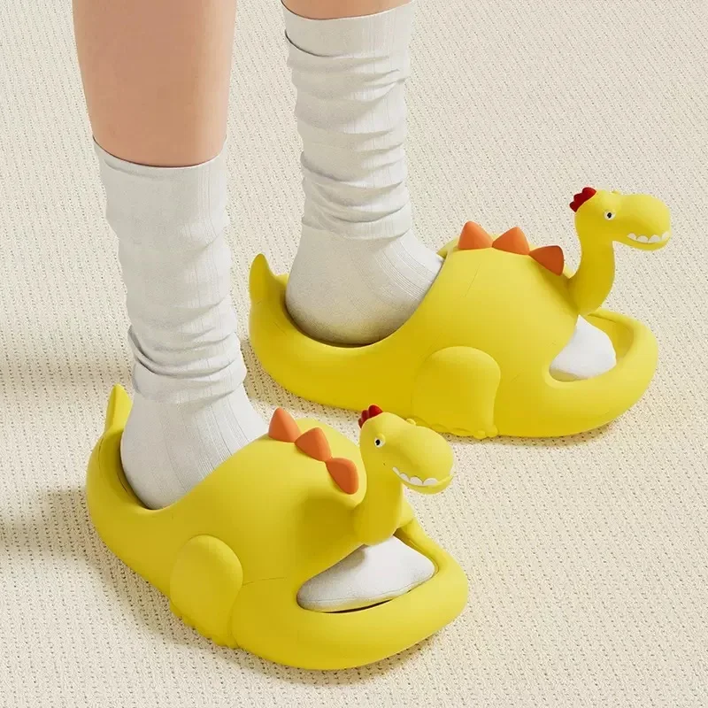 Funny Dinosaur Slippers Women Summer Shoes Casual Comfort Cartoon Slipper Sandals Ladies Home Slides EVA Flip Flops New 2023