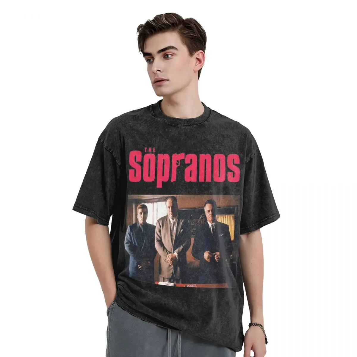 The Sopranos T Shirt Vintage Tony Soprano Trendy Cool T-Shirts Short Sleeve Retro Tshirt Summer Casual Comfortable Plus Size Top