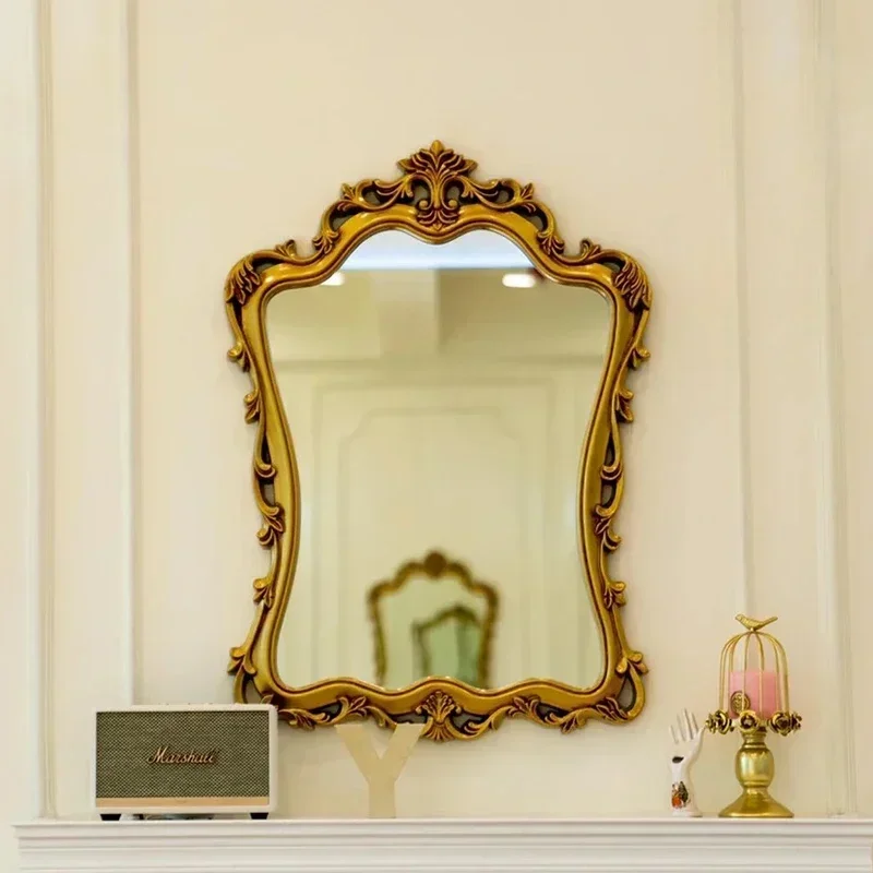 Decorative Mirror Irregular Hanging Bathroom HD Reflection Explosion Proof