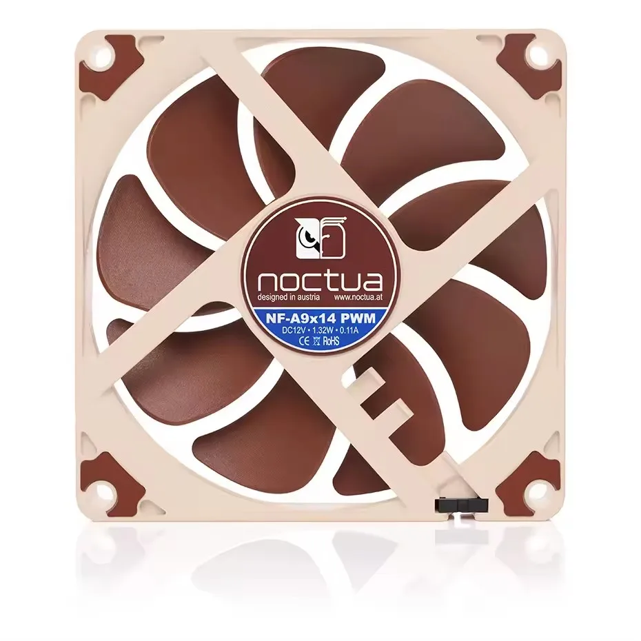Noctua NF-A9x14 PWM chromax.black.swap ventilador de chasis de 92mm ventilador silencioso de alta calidad radiador de carcasa ultrafina ventilador de refrigeración de CPU