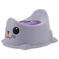 1pcs Toddler Potty Training Seat Thickened Baby Toilet Anti-Slip Ring Removable Lid Adjustable Feet Cute Animal Design Portable