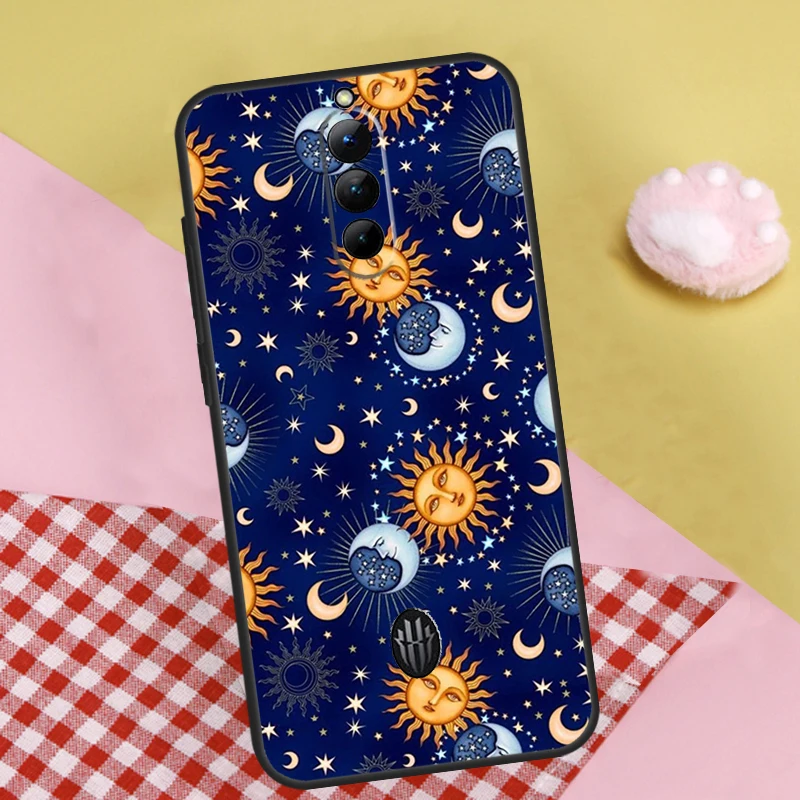 Sun Moon Face Case For ZTE Nubia Red Magic 8 Pro 8S Pro Plus Redmagic 6 7 6S 7S Pro 5S 5G 6R Back Cover