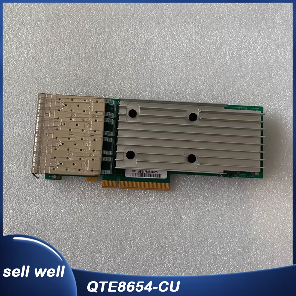 Four-port 10-gigabit Optical Fiber Network Card QTE8654-CU AH201240-40 00