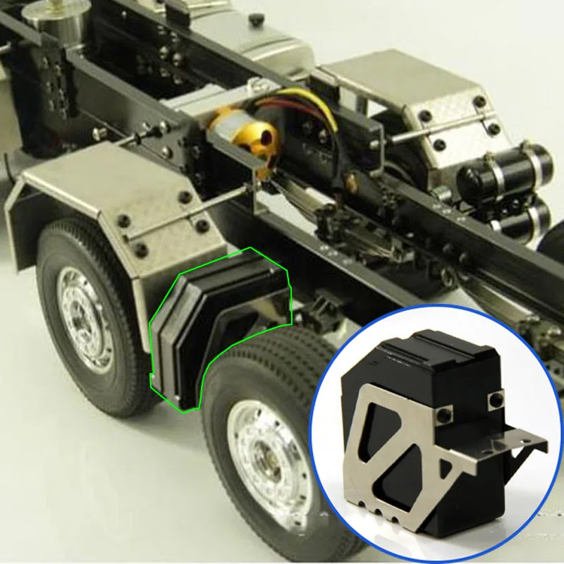 Metalowy zbiornik na wodę do wywrotki przyczepy Tamiya 1/14 samochód elektryczny Scania 770S MAN Benz Volvo LUSE