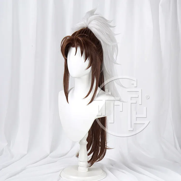 Anime Code Kite Prince of Guangling Cosplay Wig Halloween Carnival Party Props Synthetic Hair Heat Resistant Fiber + Wig Cap