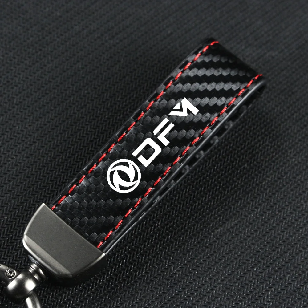 カーボンファイバーカーペンダントキーホルダー,カーアクセサリー,馬蹄形バックル,東風ax7,ax5,s30,a30,a60