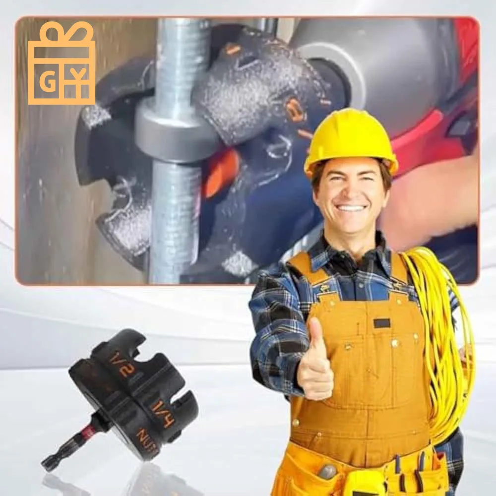Accesorio de taladro con cremallera para tuercas, extracción rápida de tuercas y pernos, herramienta extractora de pernos, estantes de conductos, accesorio de llaves de tubo