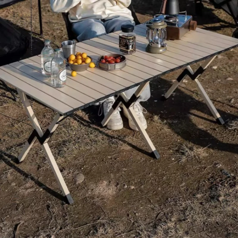 

Folding Aluminum Camping Table Lightweight Portable Camping Table Backpacking Adjustable Klapptisch Camping Equipment