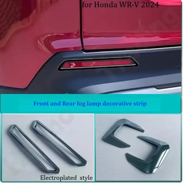 

for Honda WR-V 2024 Japanese version fog light frame/handle door bowl decoration sticker/exterior modification accessories