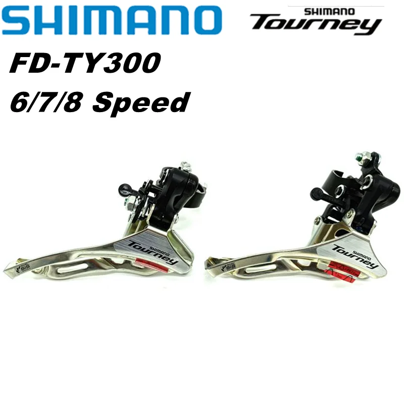 SHIMANO TOURNEY FD-TY300 Front Derailleur Down Swing Clamp Band Mount MTB 3x7/6Speed 18/21S Drivetrains Original Parts