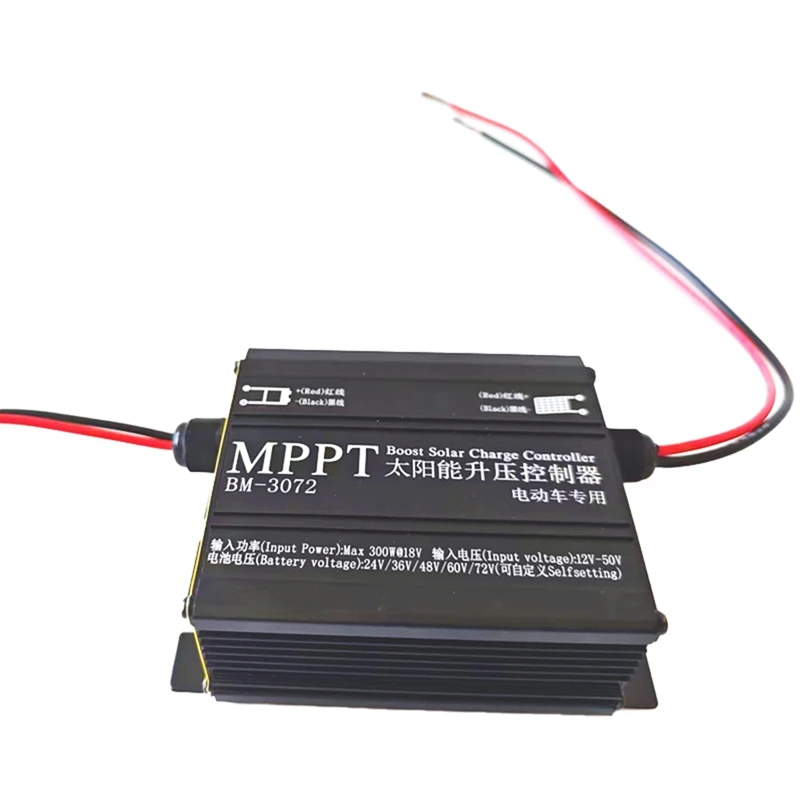 N15R-LCD BM3072 300W MPPT Solar Charge Controller Battery Charger 24/36/48/60/72V Boost