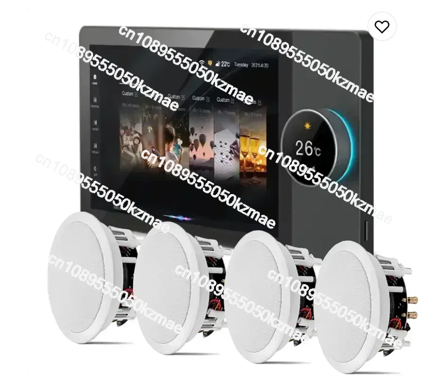 

IN STOCK 4-way Speakers Multi-functional Tuya Android 8 Inch Central Control Panel with Music Background
