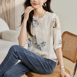 New Spring Summer Casual T-shirts Fashion printed ladies T-shirts short Sleeve Tees Tops