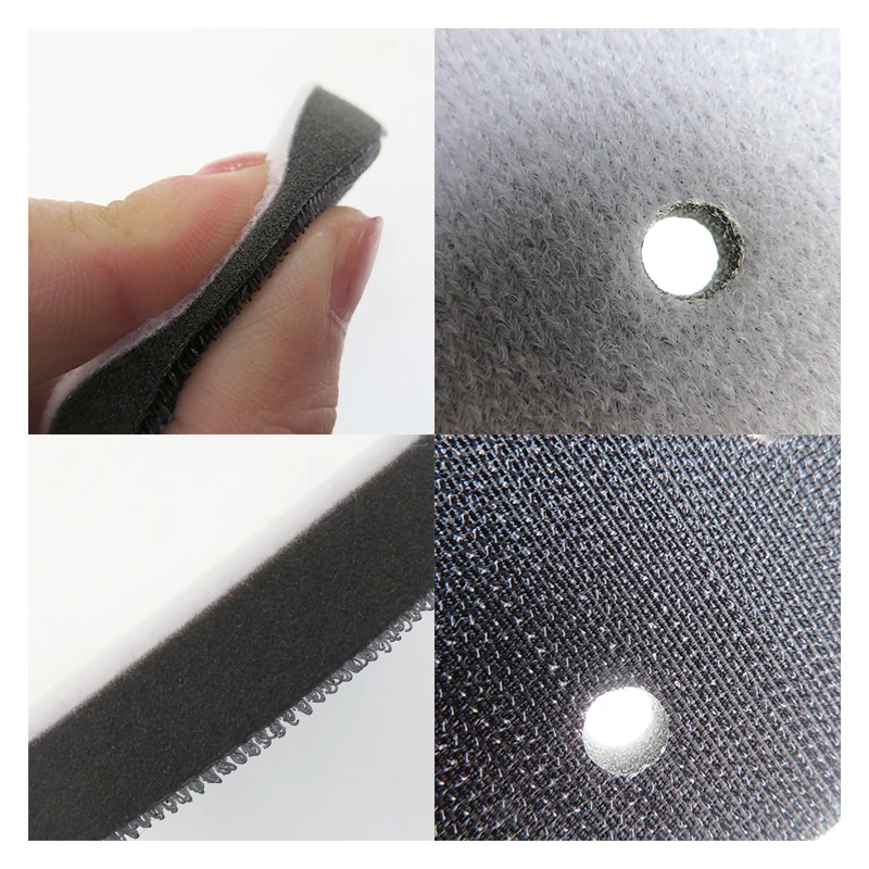 Interface Esponja Pad para Carro, Espuma Macia, Hook and Loop Backing, Almofadas de Almofada para Auto Body, Discos de Lixar, Lixadeira Orbital, 3 in, 5PCs