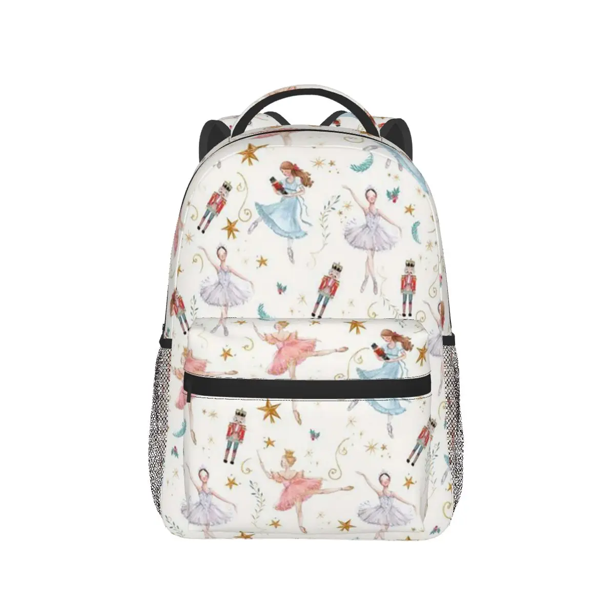 

Nutcracker Ballet Christmas Backpack Hot Sale Daypack Large Capacity Children BookBag School Bag Shoulder Bags for Men Women