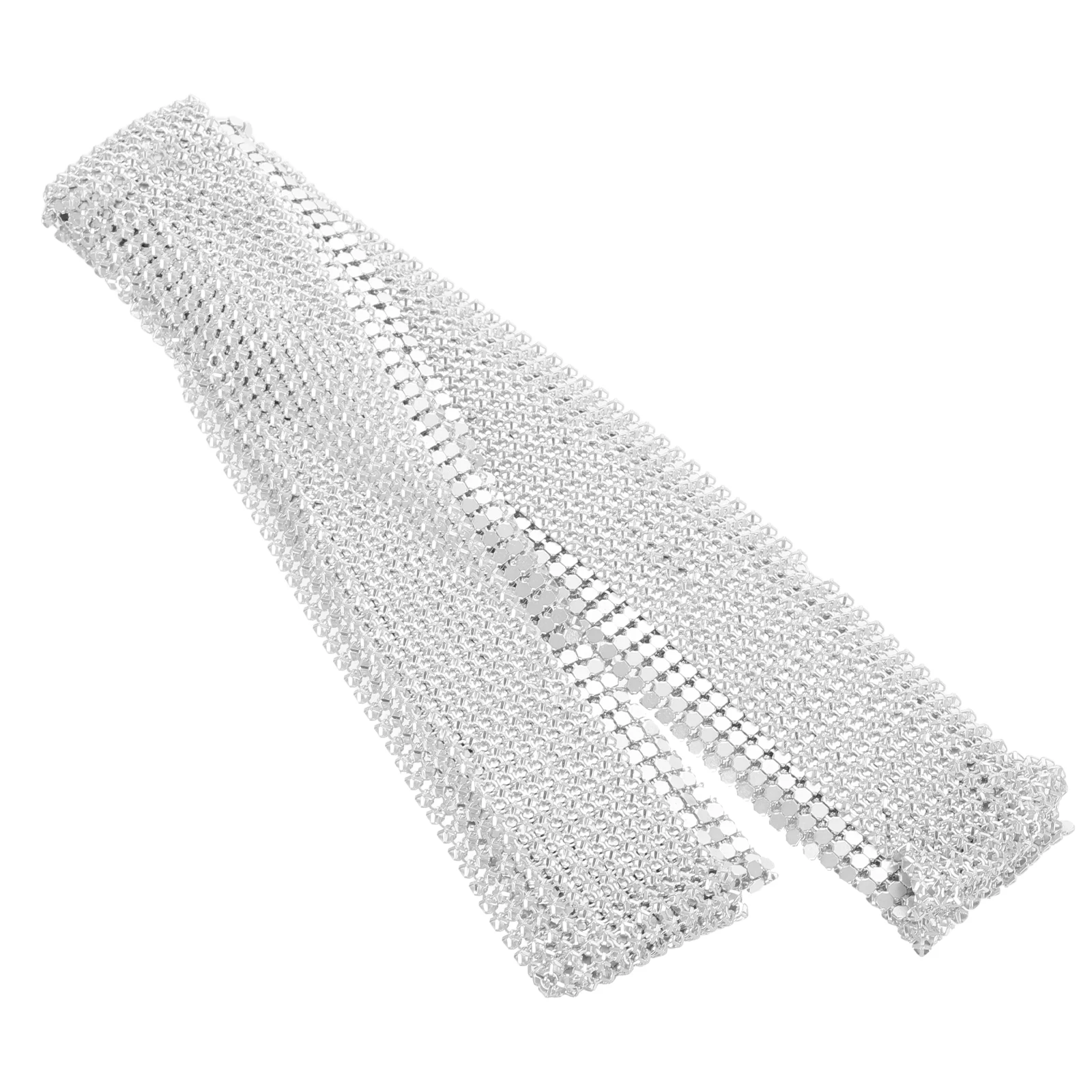 Collana con paillettes in metallo Sciarpa glitterata europea e fazzoletto da collo