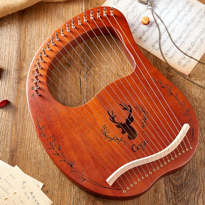 

Hot Sale 16 String Small Harp Easy to Learn Portable 19 String Lyre String Instrument