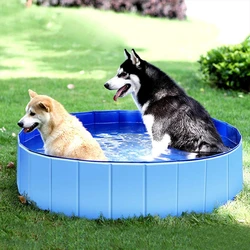 Foldable Dog Swimming Pool Pet Dog Bathing Tub Pool for Dogs Pet Indoor Outdoor Summer Cool Bath Wash Bathtub Pet Accessories