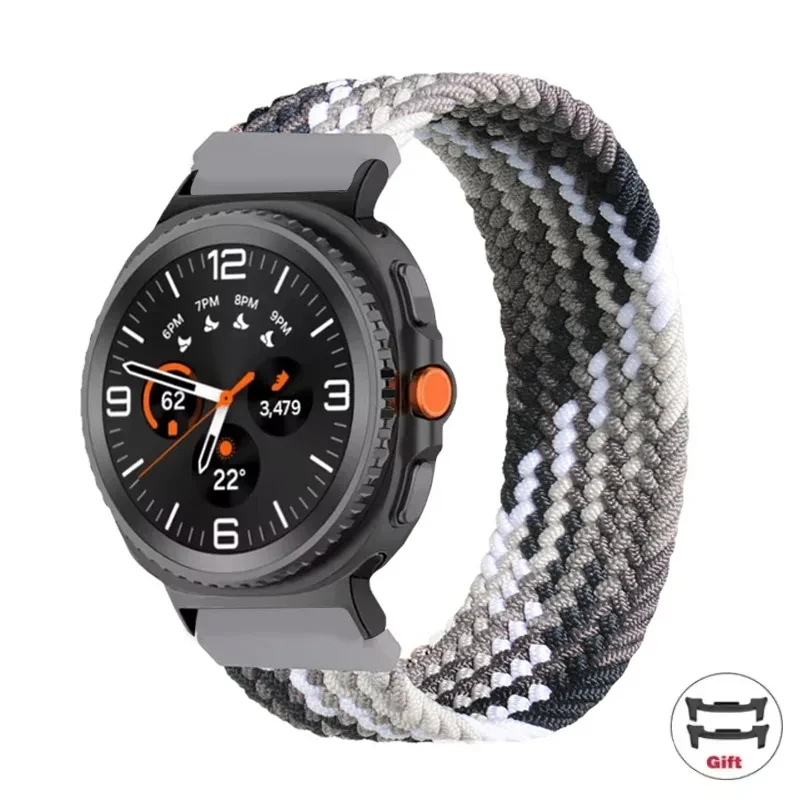 Nylon Strap for Samsung Galaxy Watch 8 44mm 40mm 8Classic 46mm Correa Bracelet Galaxy Watch 8-7 Ultra 47mm Braided Band Accessor