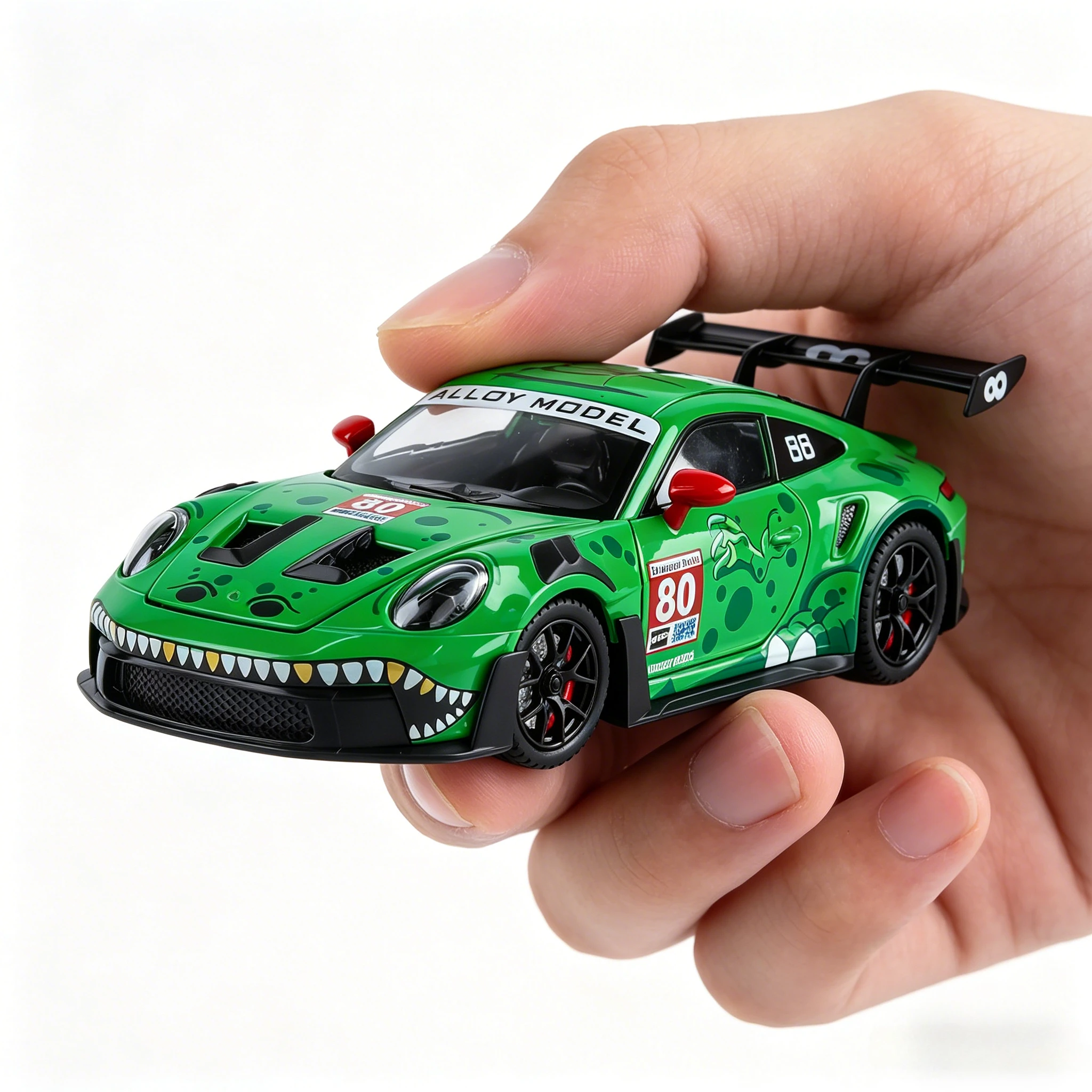 

1:24 911 GT3 RS Sports Car Model Toy Diecasts Metal Doors Opened Sound Light Shock Absorption Vehicles Toy Gift for Children