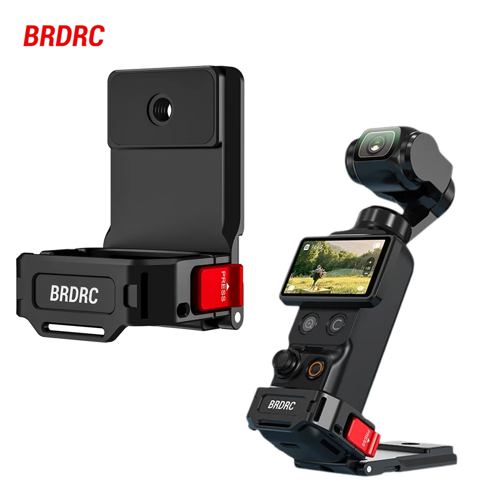 

Магнитный адаптер-кронштейн BRDRC Pocket 4 для настольного крепления DJI Pocket 3, аксессуары для видеоблогеров, алюминиевый корпус