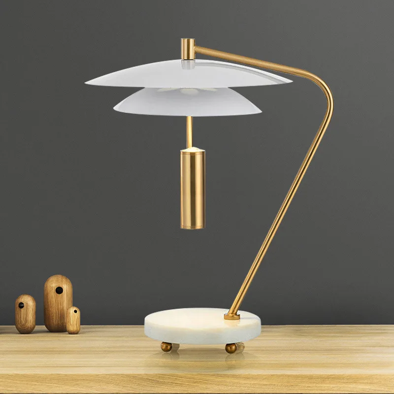 Light luxury creative desk lamp living room bedroom bedside lamp designer Nordic simple model