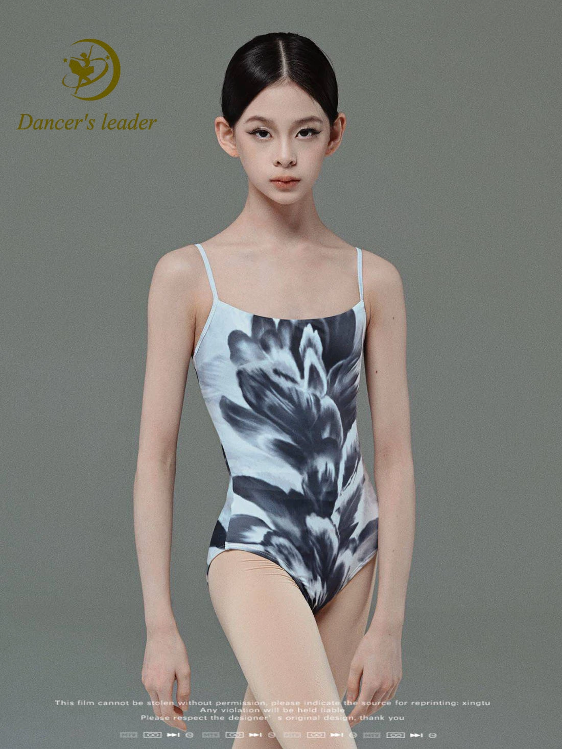 Ballet Bodysuits With Black And White Color Suspenders, Basic Training, Performance, Dance, Pilates, Yoga, Body Suit