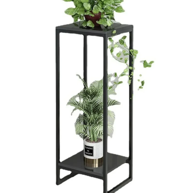 flower shelves, living room floor-to-ceiling wrought iron, succulent shelves, high-end indoor dill placement