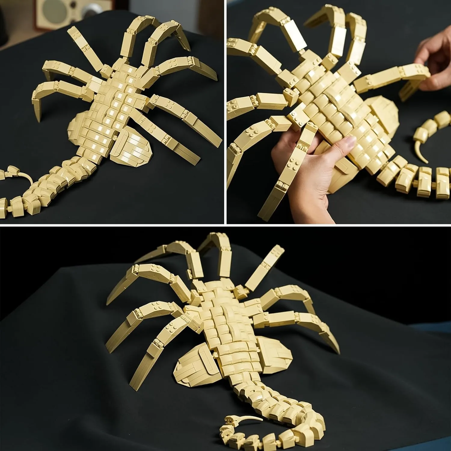 

Экшн-фигурки Xenomorph Facehugger, строительные блоки, линейное лицо huggerRobot, крутой Хэллоуин, ужасы, игрушки для взрослых и мальчиков, подарок