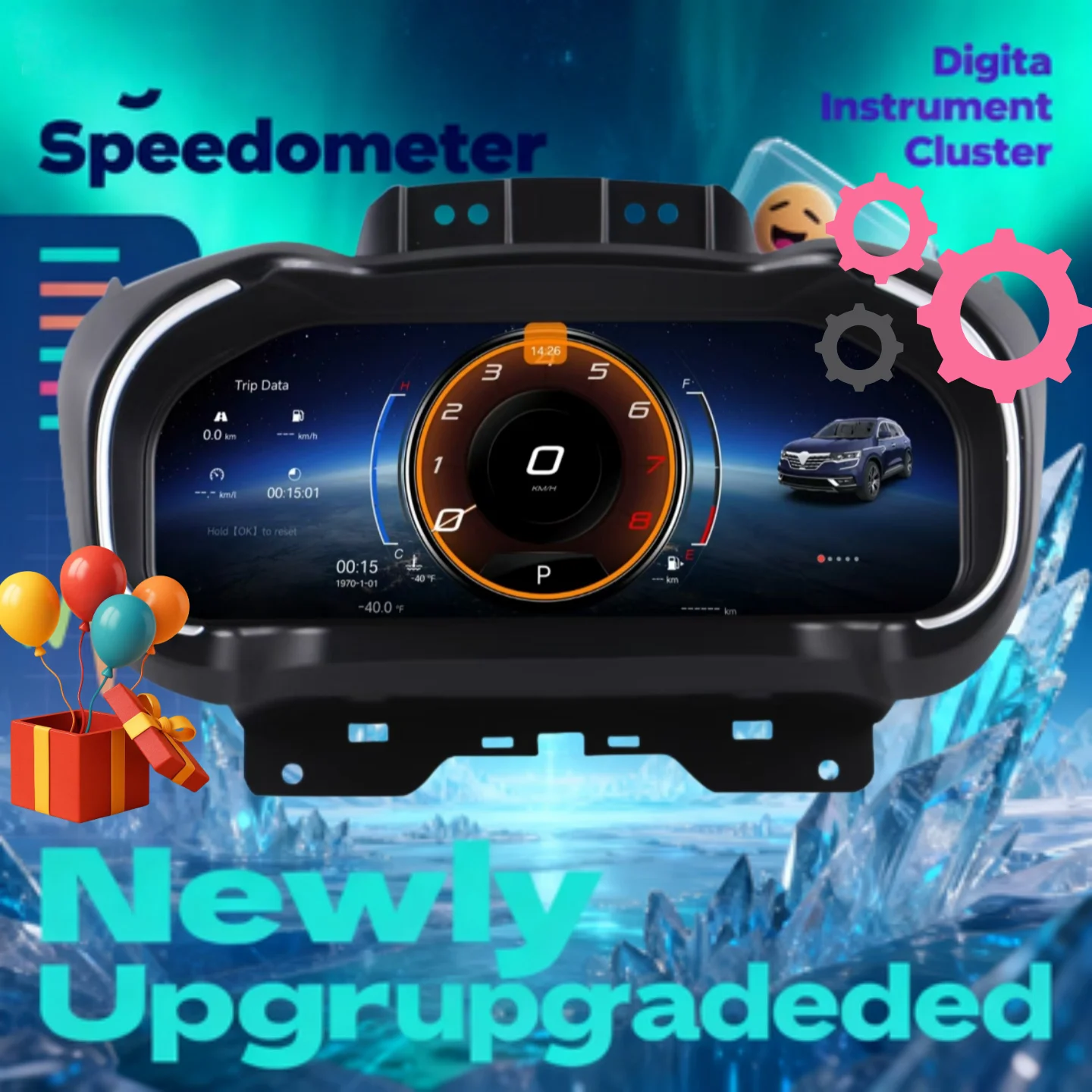 

Car Digital Cluster For Renault Megane 4 Samsung Koleos Talisman 2016-2019 Instrument Speedometer Virtual Cockpit Dashboard