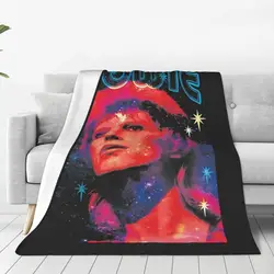 English Singer Actor Plush Blanket Davids Bowies Customized Throw Blankets for Home 200x150cm Plush Thin Quilt