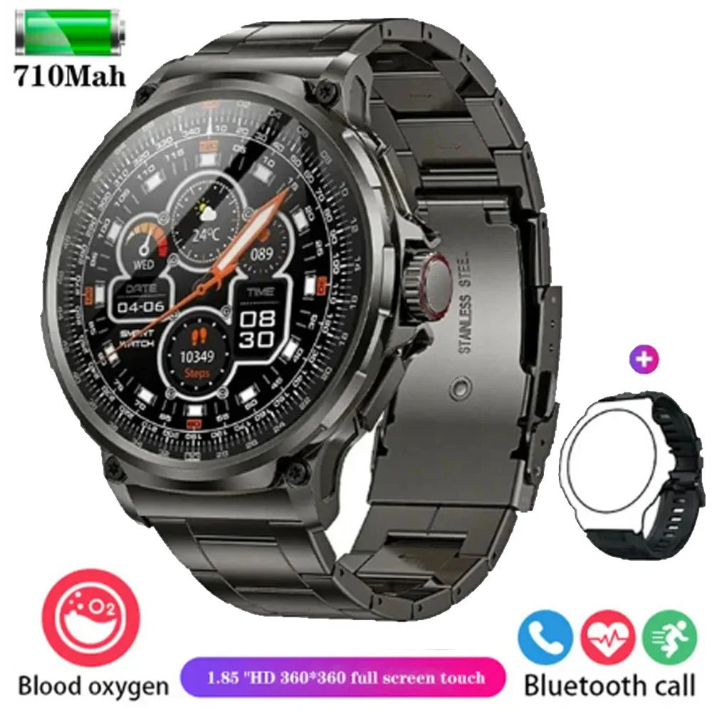 

For POCO X4 Pro Huawei Mate 60 Ulefone Armor X5 TCL Men Women Wristwatch 2024 Smartwatch Waterproof Watches 1.85 inch Fitness