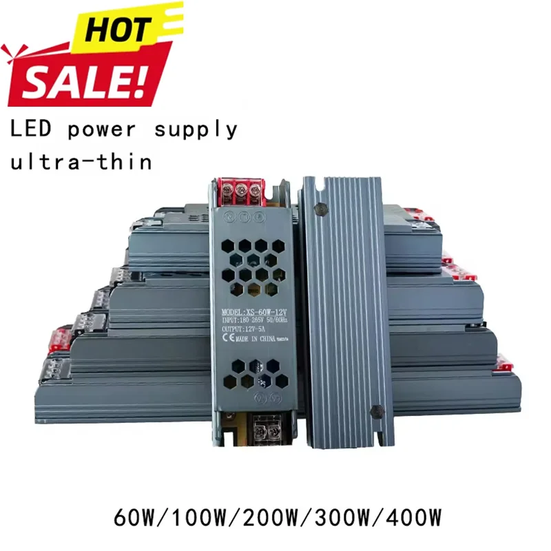 

High Quality Mute LED Lighting Transformers 220 To 12V DC 24V 60W 100W 200W 300W 400W LED Strip Power Supply 24V 2A Power Supply