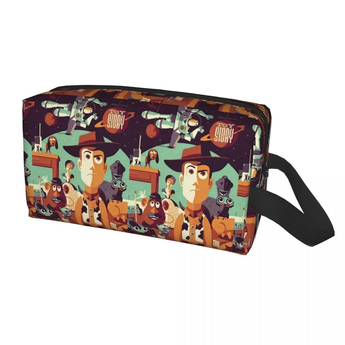 Women's Toy Story Buzz Lightyear Woody Buds Cosmetic Bags Multi-purpose Makeup Bag For Makeups Polyester Storage Organizers