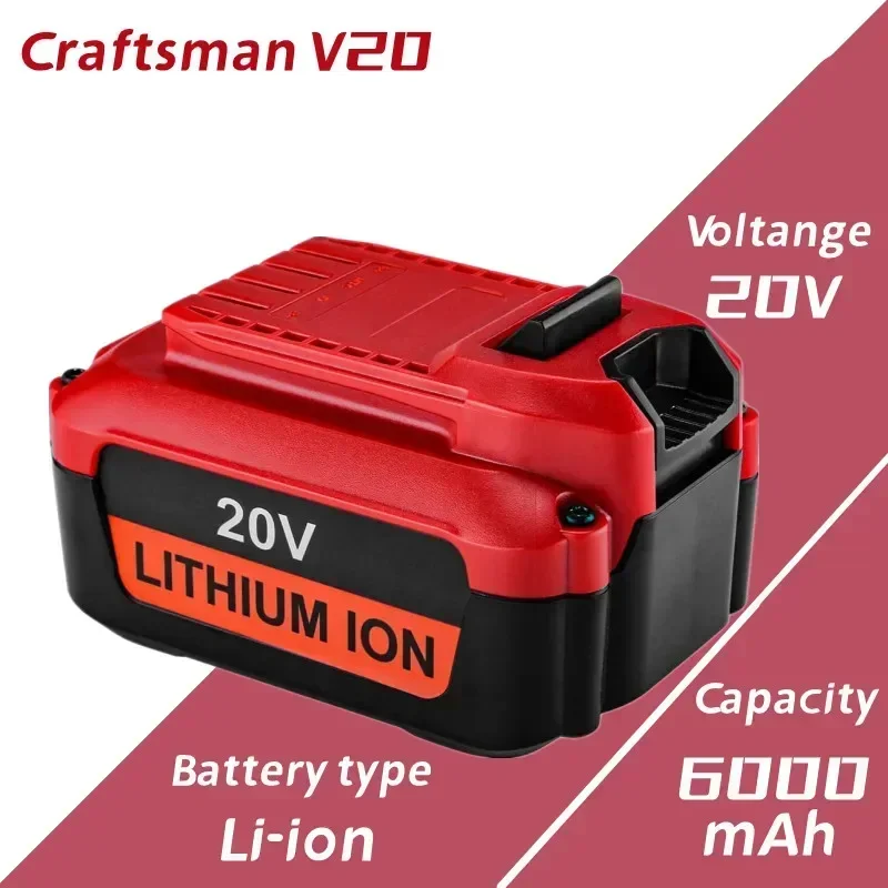 6000mAh 20V Lithium-Batterie für Handwerker V20 Lithium-Ionen Batterie CMCB202 CMCB202-2CMCB204 CMCB204-2Handwerker V20 Batterie