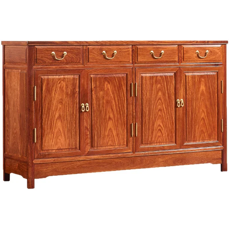 

Mahogany side cabinet, hedgehog red sandalwood rosewood dining table side cabinet, restaurant solid wood storage, porch cabinet