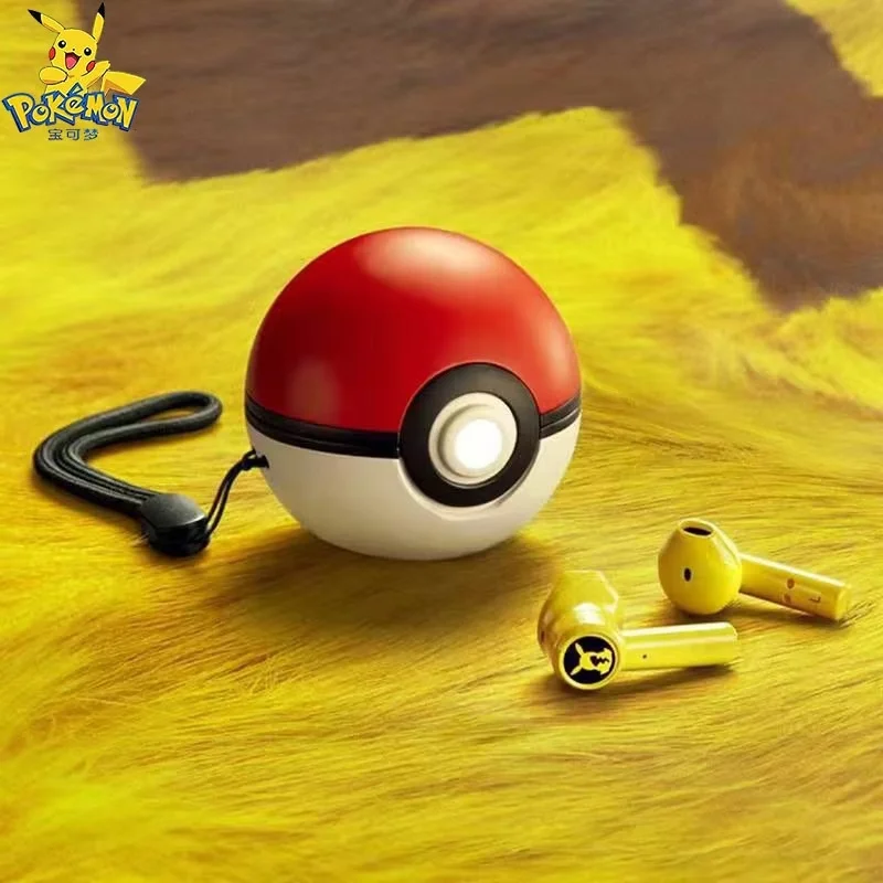 Pokemon Pikachu Auricolare Razer Auricolari Wireless Bluetooth 5.0 Sport Cuffie con riduzione del rumore Touch Control Microfono Giocattoli