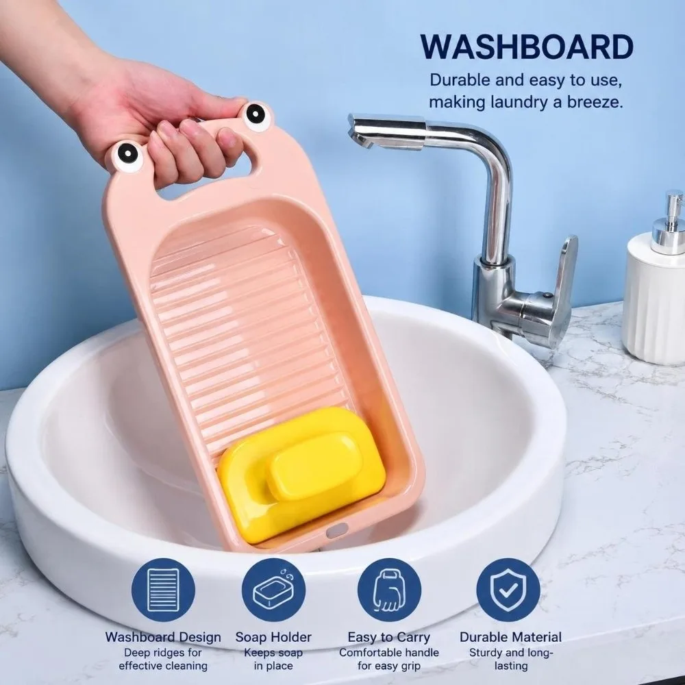 Plastic Underwear Washboard Anti-slip Thicken Material Socks Washboard Cleaning Tool Cleaning Accessory Washing Board