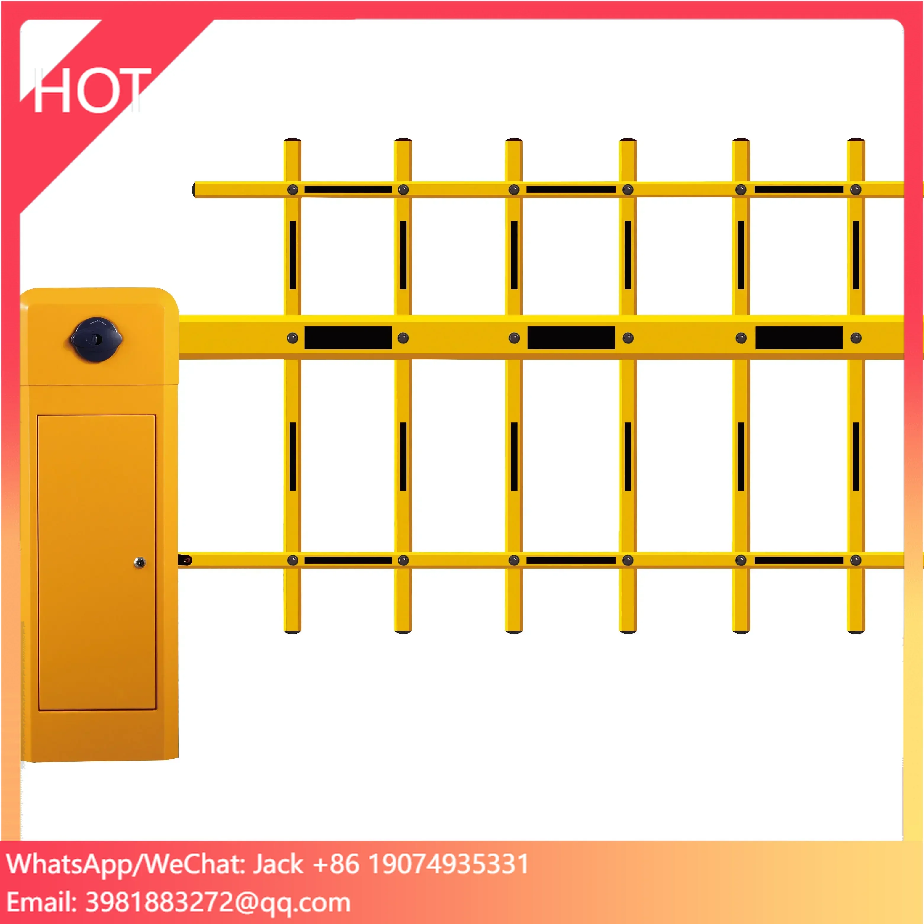 Outdoor Waterproof Traffic Management Vehicle Access Road Car Barrier Gate For Safety Access Control Fence Boom Barrier Gate