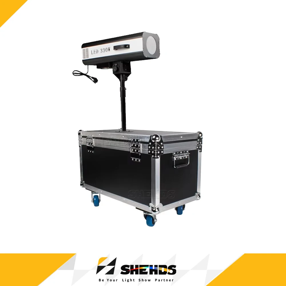 Projecteur LED SHEHDS 330W avec flight case pour scène, mariage, théâtre, DJ, discothèque, spectacle, performance, garantie 2 ans